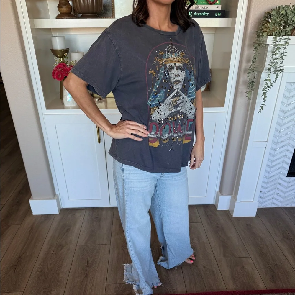 Lucky Brand Gray David Bowie shirt - Picture 3 of 5